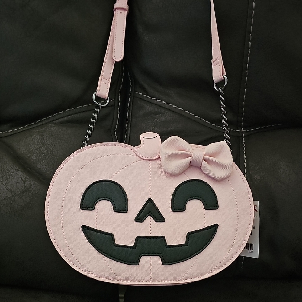 MAD Engine Pink and Black Pumpkin Bag